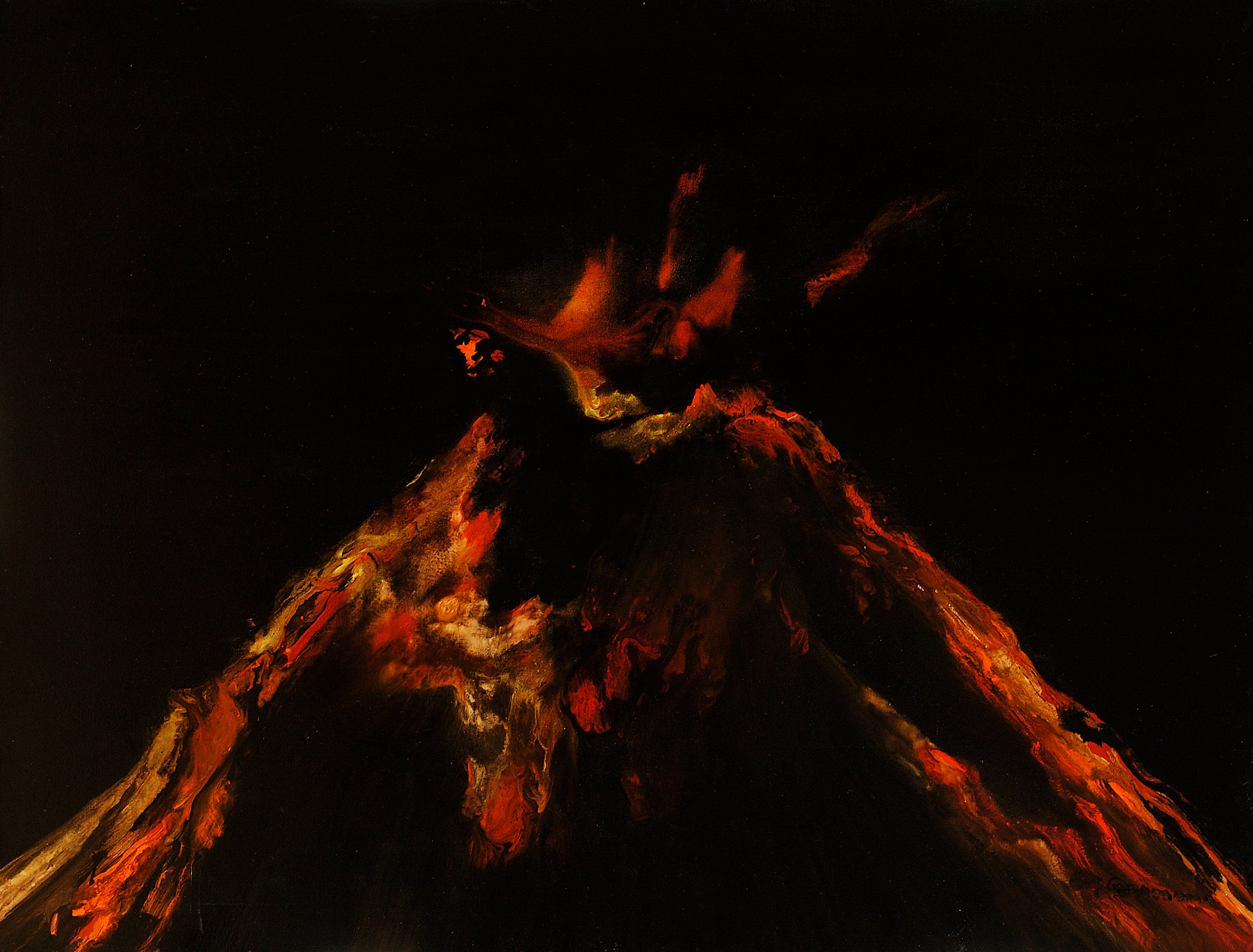 Volcán Arenal de Noche - 80 × 100 cm · 2017